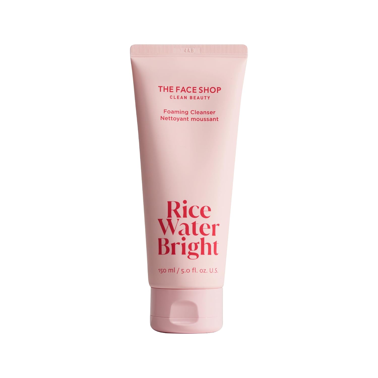Rice Water Bright Foaming Cleanser, Hydrating Korean Face Wash with Ceramides, Deep Pore Cleansing, All Skin Types