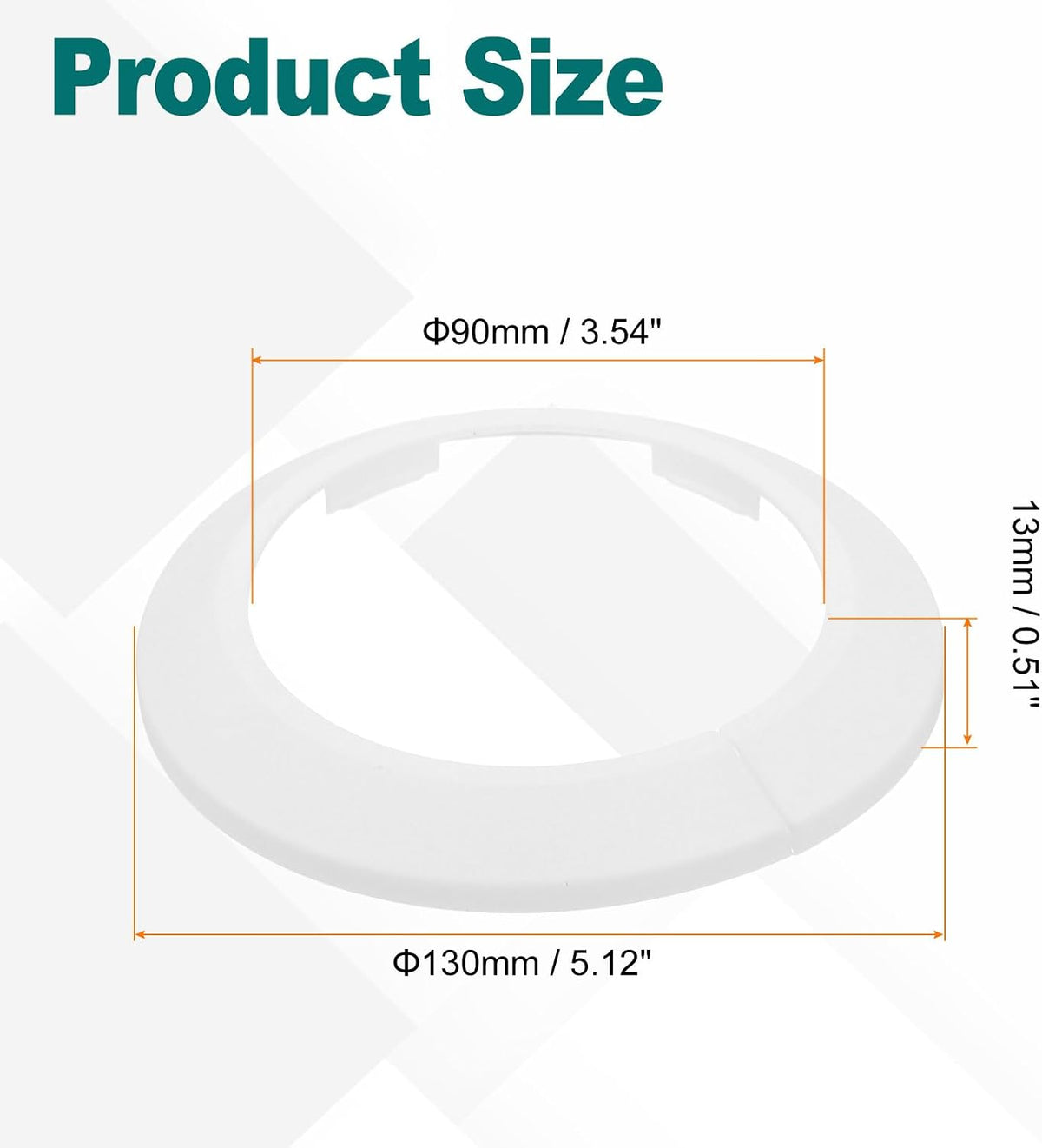 uxcell Escutcheon Plate 90mm Fit 3.5" OD Split Pipe Flange