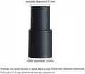 Flexible Soft Vacuum Accessories and Attachments Dusting Brush 35mm-32mm Adapter Perfect for Cleaning Furniture &