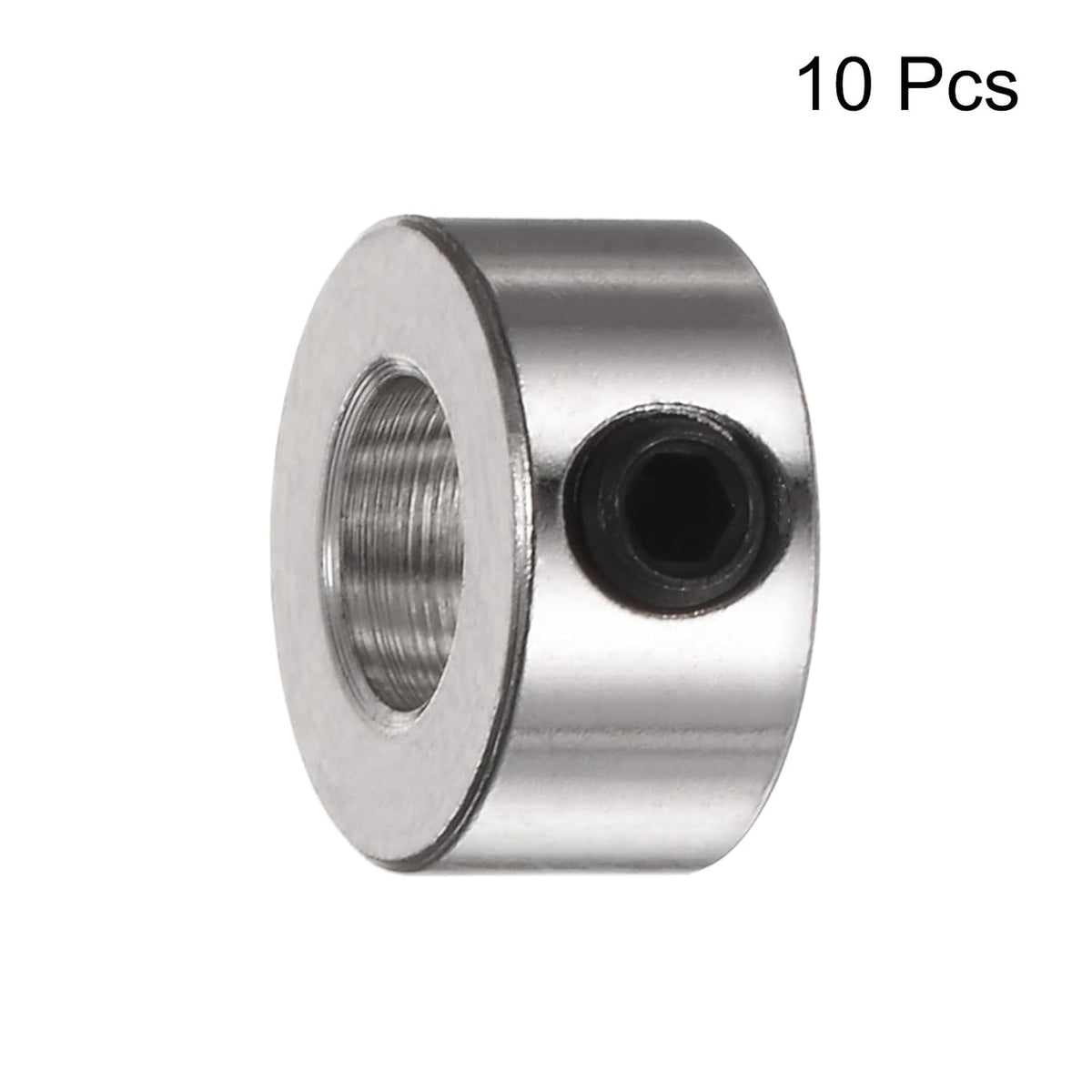 uxcell 10pcs Set Screw Shaft Collars 5.05mm Bore 10mm OD