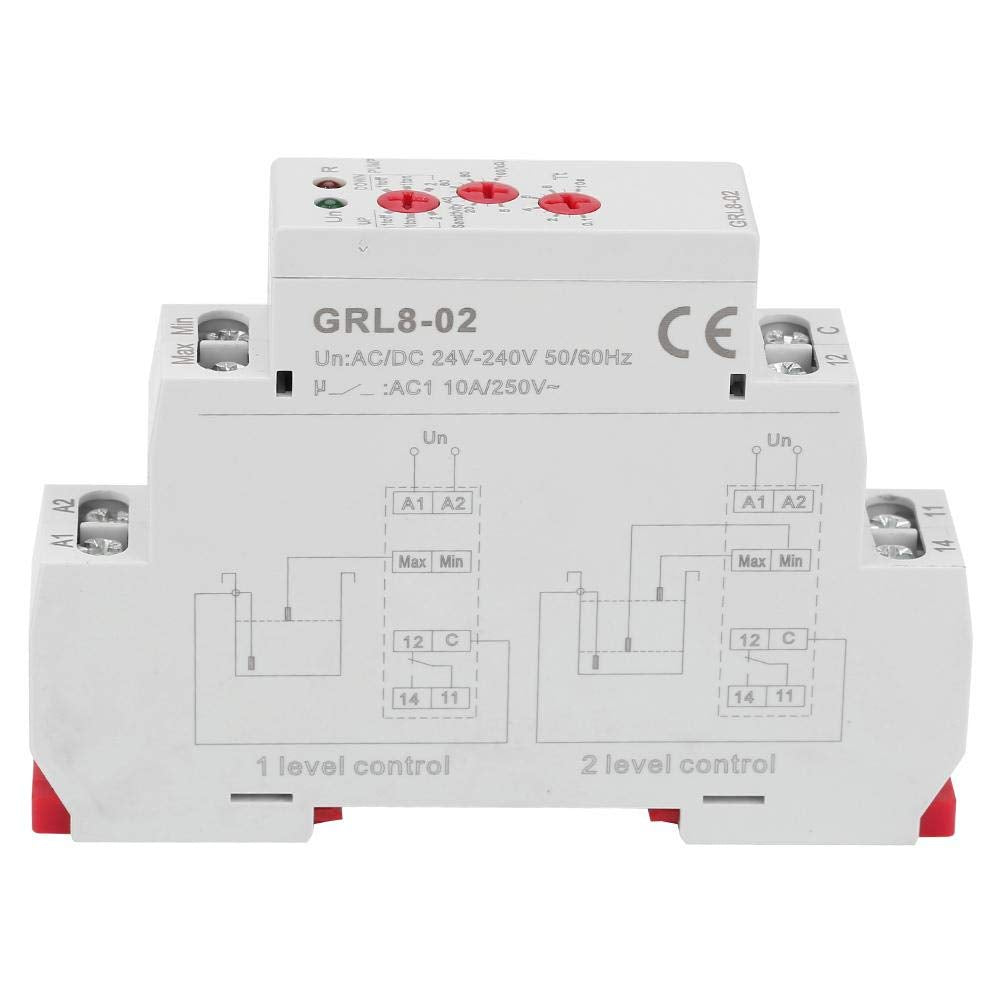 Liquid Level Control Relay GRL8-02 Adjustable Delay 24-240V