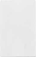 Screwless Blank Wall Plate, 1-Gang Outlet Covers, 1 Pack, White | Child safety, modern & clean finish, standard size