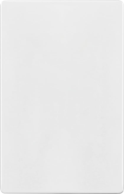 Screwless Blank Wall Plate, 1-Gang Outlet Covers, 1 Pack, White | Child safety, modern & clean finish, standard size