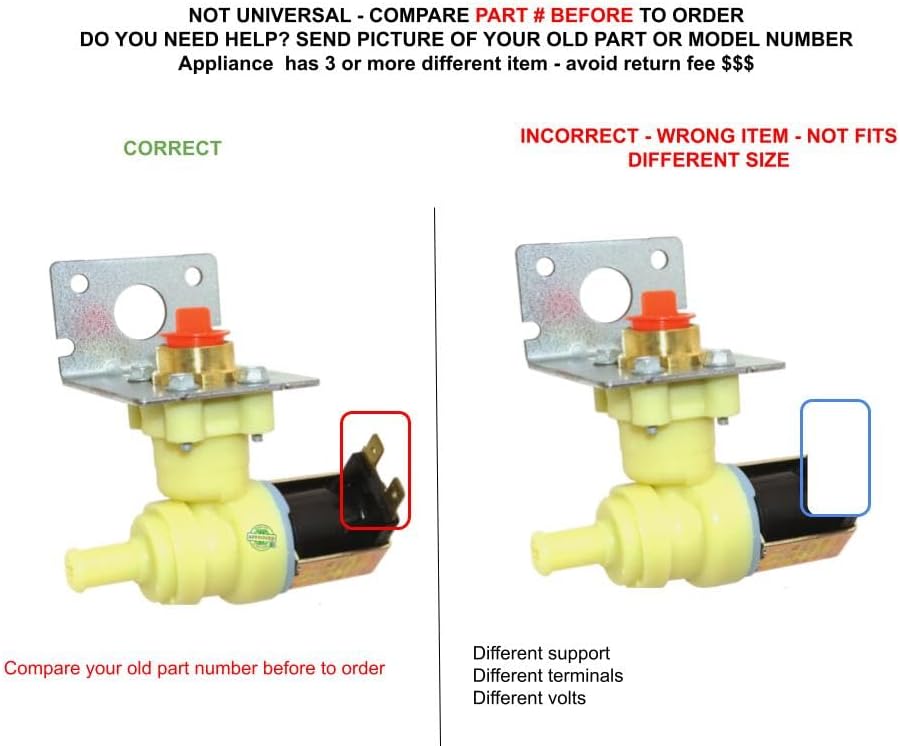 6918249 CKD918249X compatible with Maytag Jenn-Air Dishwasher Valve-Inlt fits old number 6918249