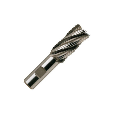 YG-1 60321 HSSCo8 Roughing End Mill, Multi Flute, Regular Length, Coarse Pitch, Uncoated Finish, 3-1/4" Length, 1/2"