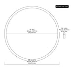 2 PK AS-445 Buna-N O-Ring, 70A 8" ID, 8-1/2" OD, 1/4" Width, Black