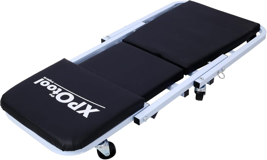 2-in-1 Mechanic Creeper and Stool, 36" Z Creeper Seat, 300 lbs Capacity, Low Profile Design with 6 Smooth-Rolling