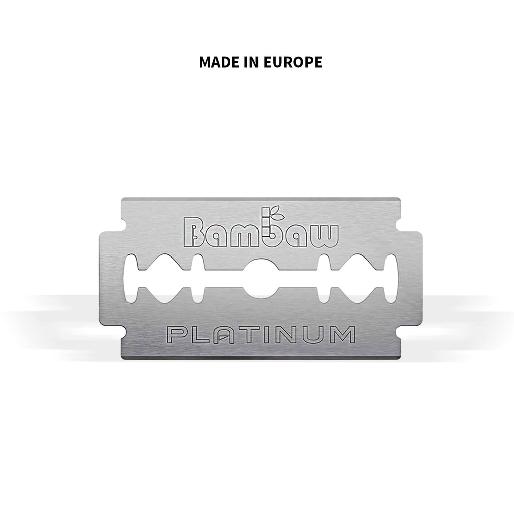 Safety Razor Blades for Men & Women, 60 Pack, Double Edge Razor Blades Refills, Platinum Swedish Stainless Steel