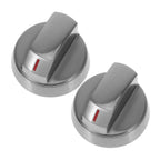 2pcs Zinc Alloy Gas Stove Knobs 8mm Shaft Replacement