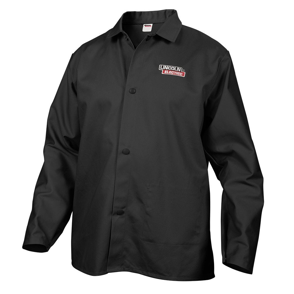 KH808L Black Large Flame-Resistant Cloth Welding Jacket