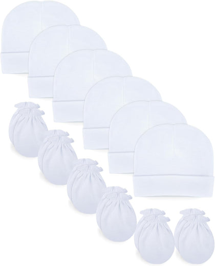 Baby Mittens No Scratch, Soft Cotton Newborn Gloves, (0-6 Months)