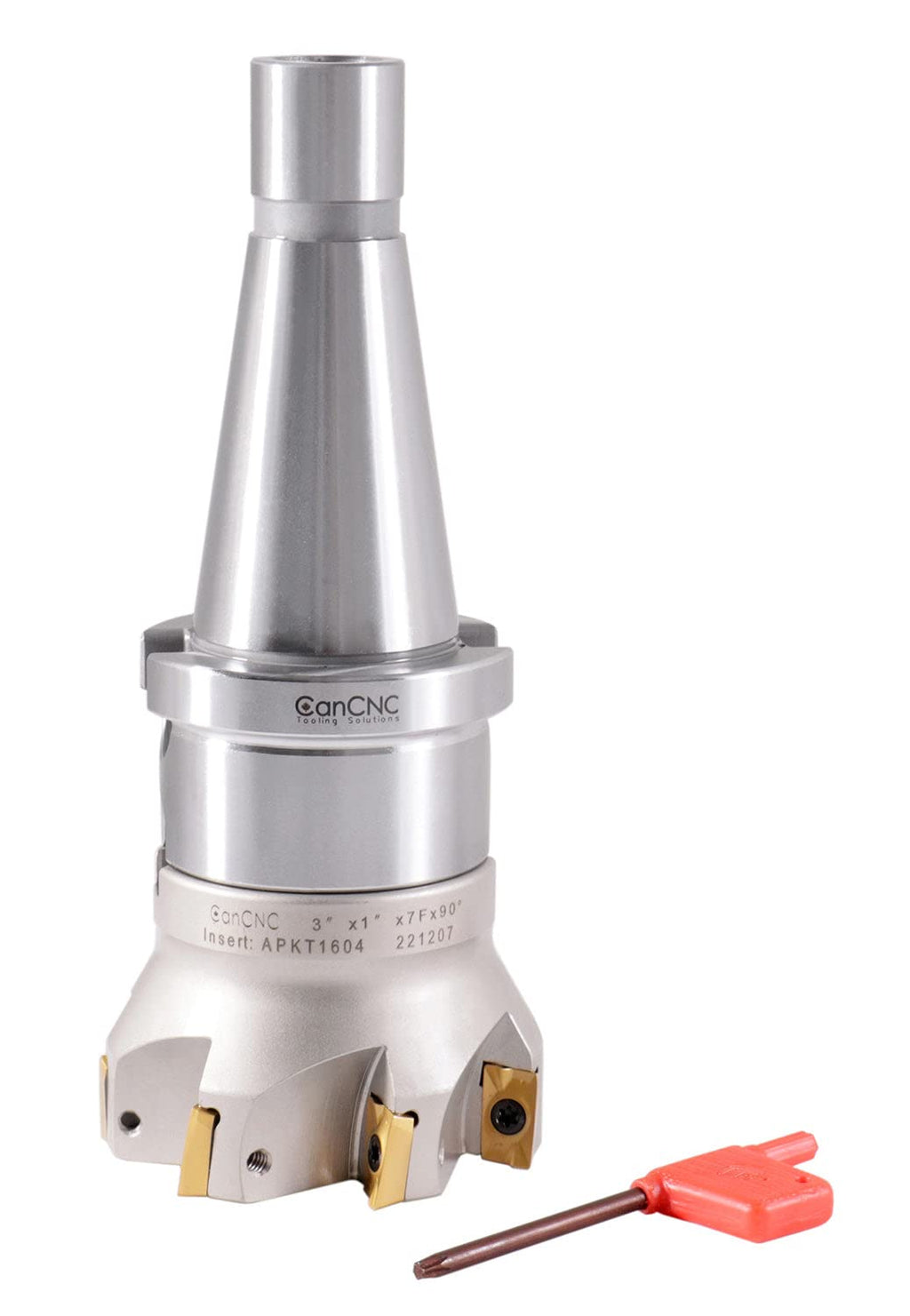 CanCNC 3 in Indexable Face Mill with ISO40 Holder, IS40-4518