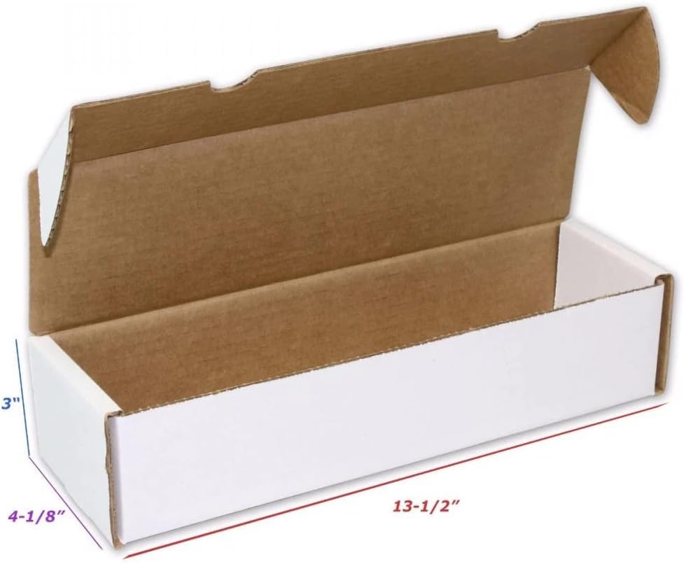 Single Row Gaming Card Storage Box - 1 Pack | 1000 Count Holder Box | Corrugated Paper Cardboard Holder | Card