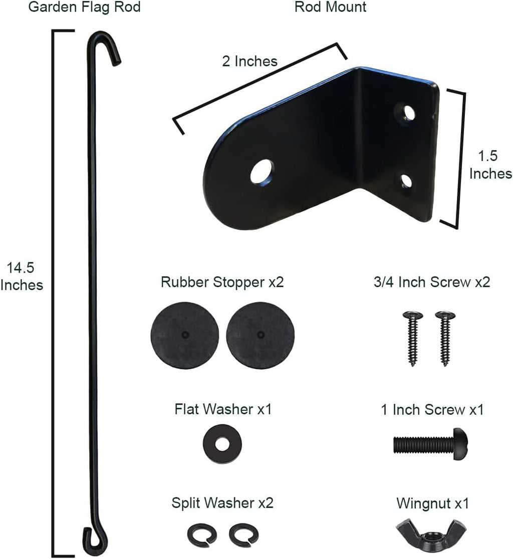 Mailbox Flag Pole for Garden Flags