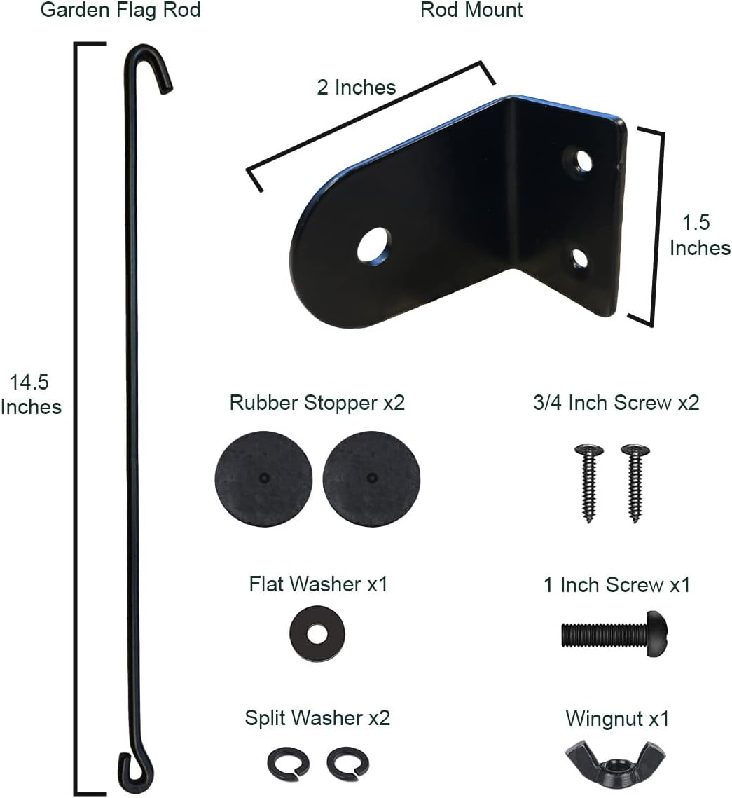 Mailbox Flag Pole for Garden Flags
