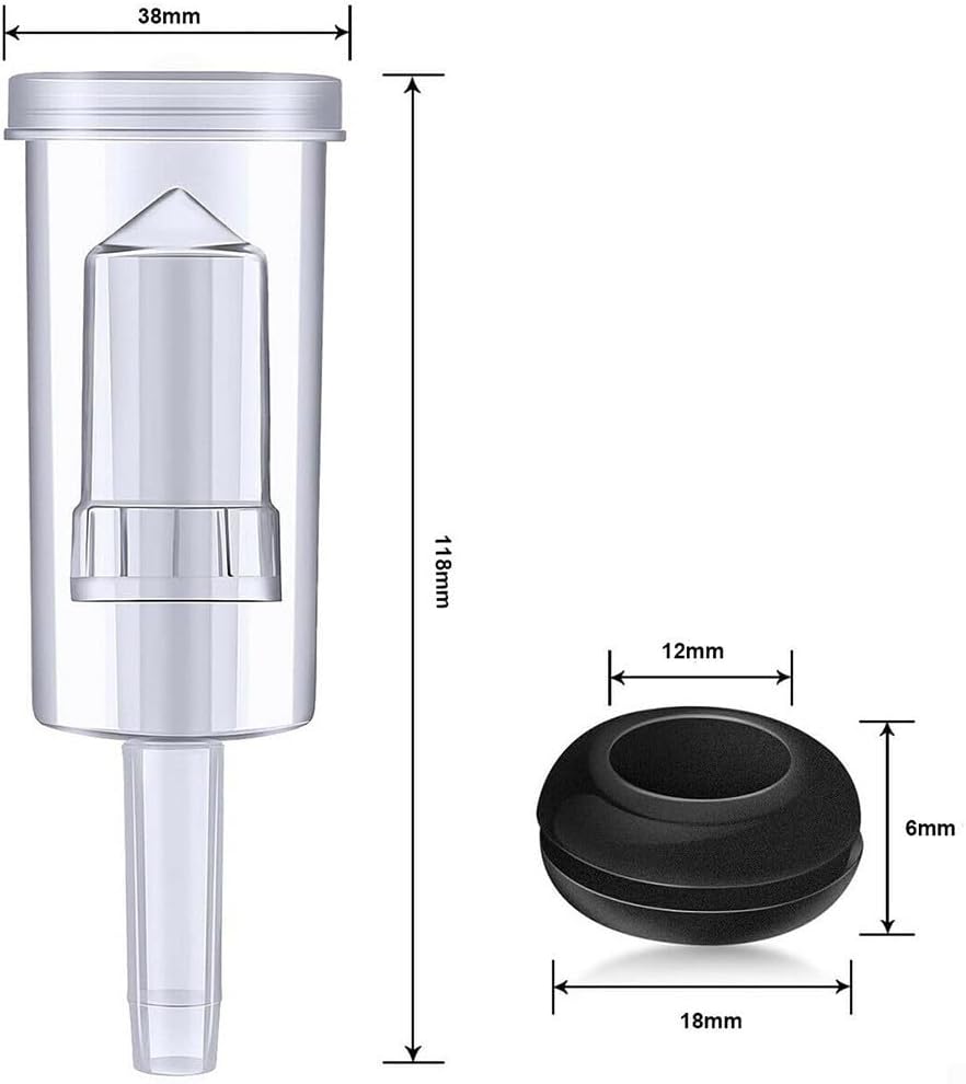 3-Piece Fermentation Airlock with Grommet for Home Brewing Beer Wine Mead - S-Shaped Bubbler Set 12mm