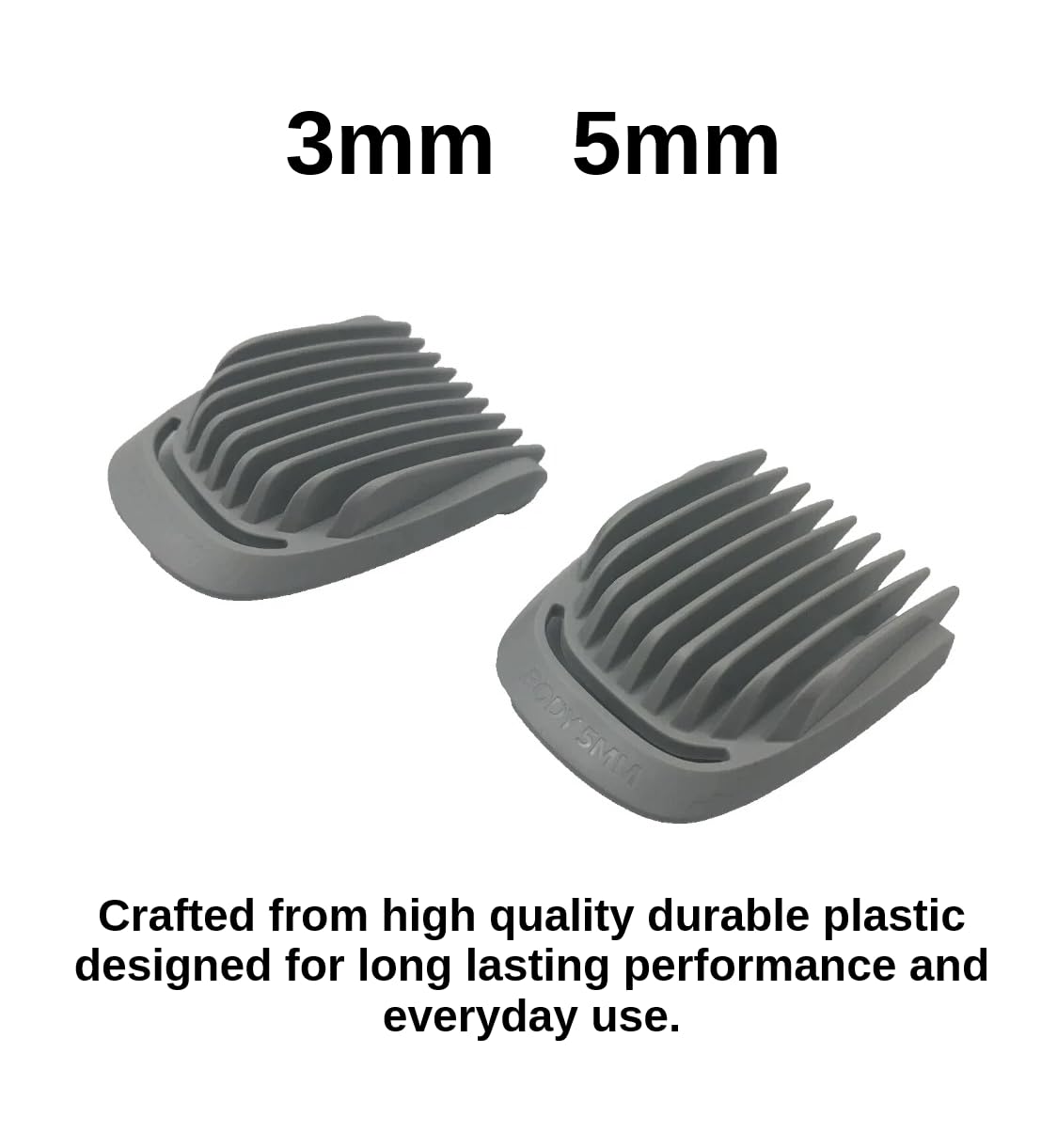 3mm 5mm Blade Guard Comb Body Groom Set for Philips Norelco | Fits MG3740 MG3750 MG3910 MG3919 MG3939 MG5750 MG5910