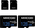 128GB Micro Memory Card High Speed Class 10 TF Memory Card with Adapter for Dash Cam,Camera,Smartphone,Tablet