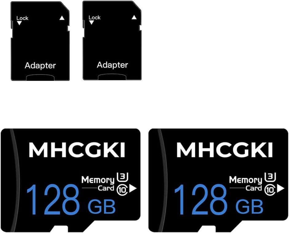 128GB Micro Memory Card High Speed Class 10 TF Memory Card with Adapter for Dash Cam,Camera,Smartphone,Tablet