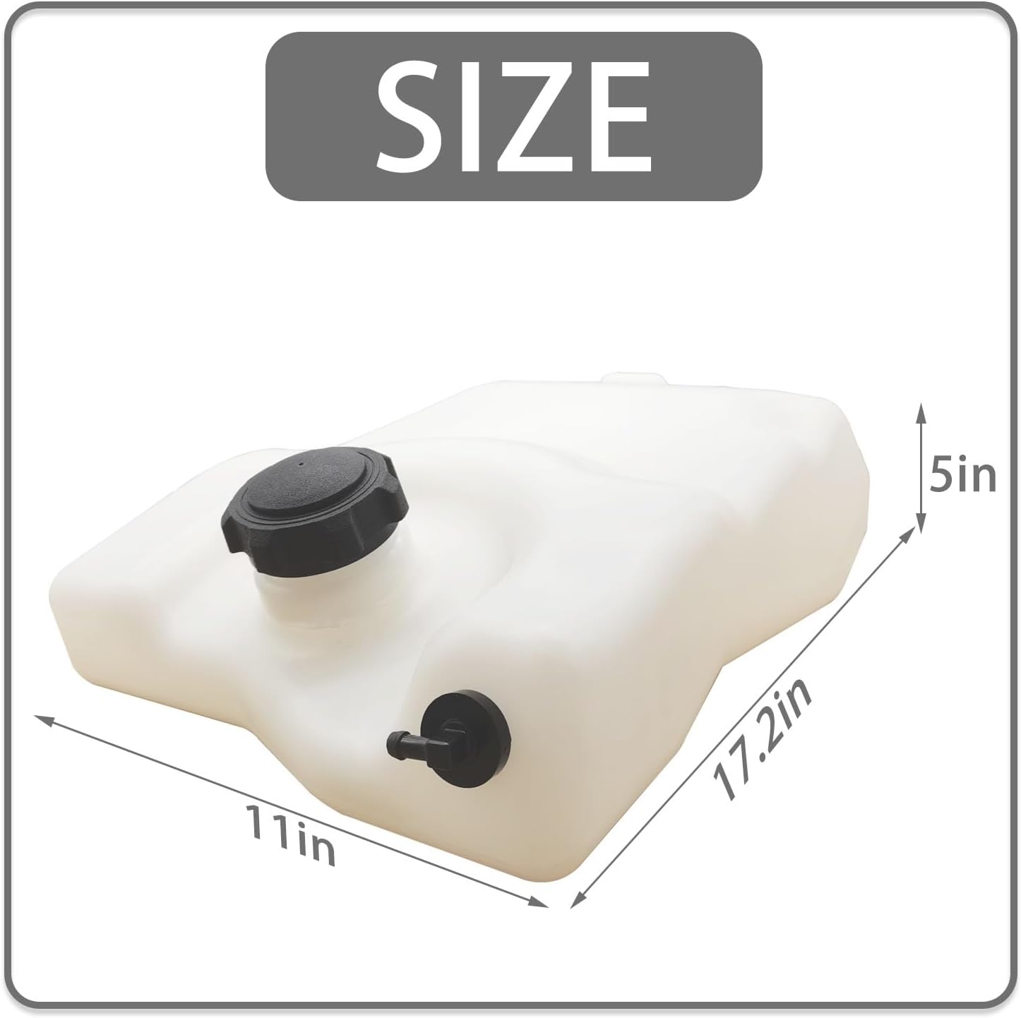 Gas Fuel Tank Compatible with john deere's 100 Series D140 L100 L108 L110 L111 L118 L130 LA105 LA115 Riding Lawn