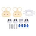 Diaphragm Pump Repair Kit | 16 - Piece Replacement Parts for Agricultural Sprayer Units | ABS + PP + Iron Valve Seats/Diaphragms/Spools | Fits Micro Diaphragm Pumps