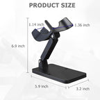 Universal Scanner Holder,Adjustable Barcode Scanner Stand,No Assembly Barcode Reader Bracket Compatible with 1900