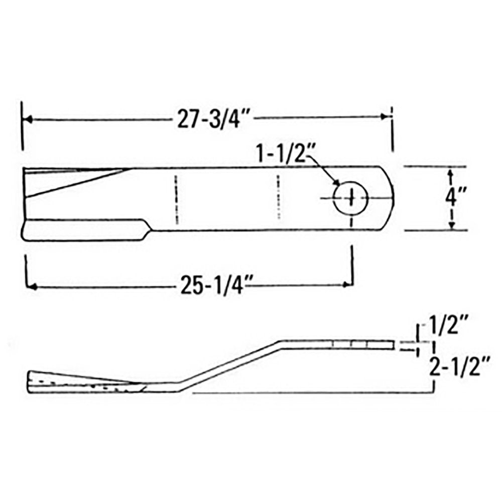 New CCW Lift One New Rotary Cutter Blade Fits Schulte, John Deere, Rhino