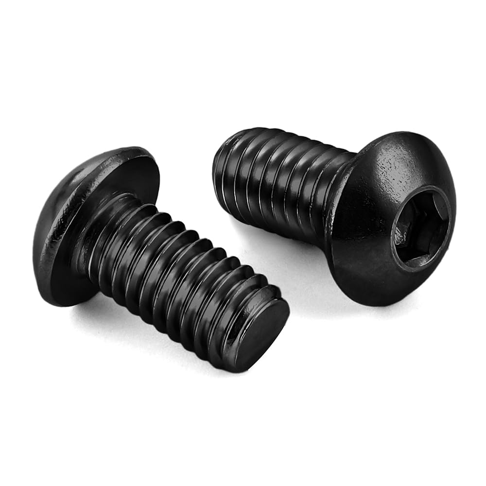 M5 x 8mm Button Head Hex Socket Cap Screws, 100 PCS
