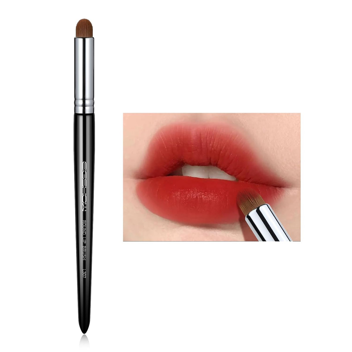 Lip Brush, EIGSHOW Lip Smudge Brush Round head for Gloss Lipstick, Multi-purpose Makeup Blending Applicator, Reusable