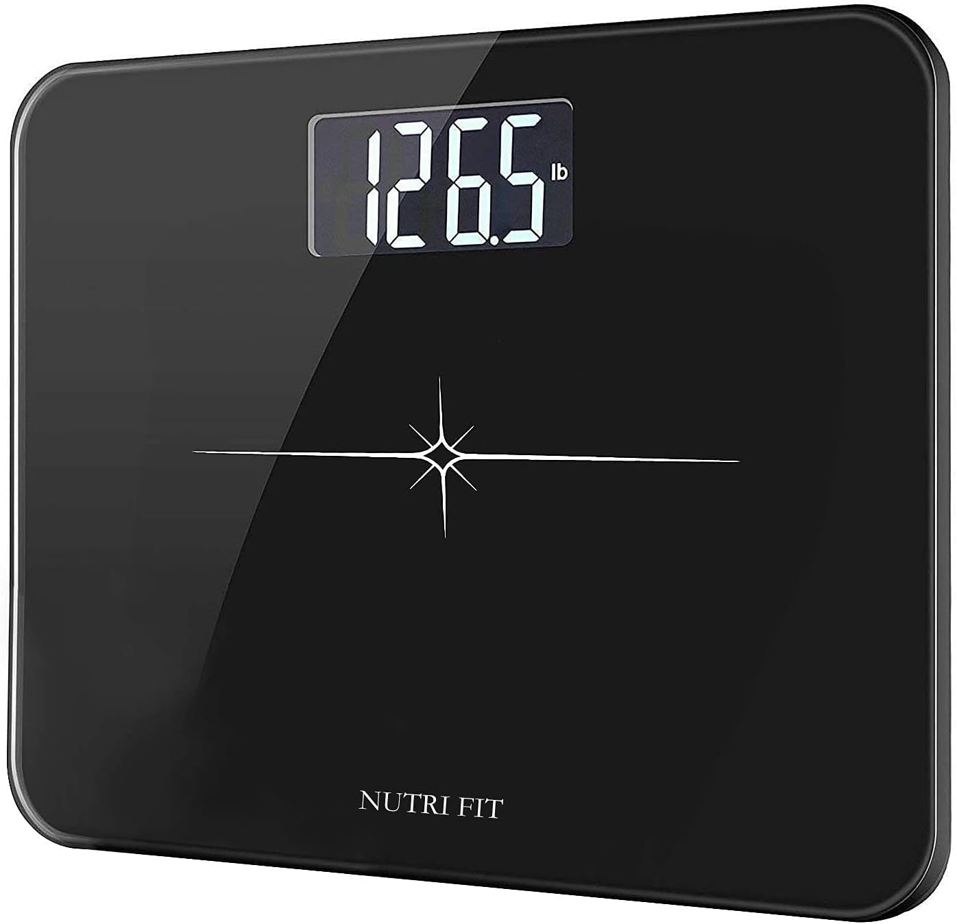 Extra-Wide Ultra-Thick Digital Body Weight Bathroom Scale Black | 0.1lb Discrepancy, 400lb Capacity, 3'' Easy Read