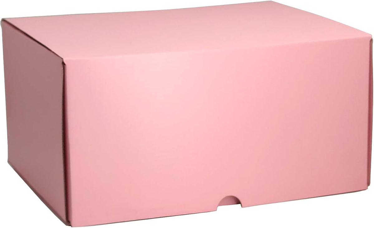 12x8x6 Shipping Boxes Pink Mailer Corrugated Cardboard Box Set of 15