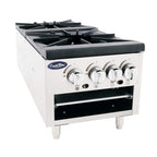Atosa CookRite ATSP-18-2L 18" Heavy Duty Countertop Hot Plate Stock Pot Range for Food Truck | 17.9"H x 18"W x