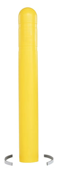 BPC-36-4.5 Low Density Polyethylene Bollard Post Cover 36 in. x 4-1/2 in. Yellow