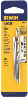 TAP + DRILL BIT 10-32 NF/#21