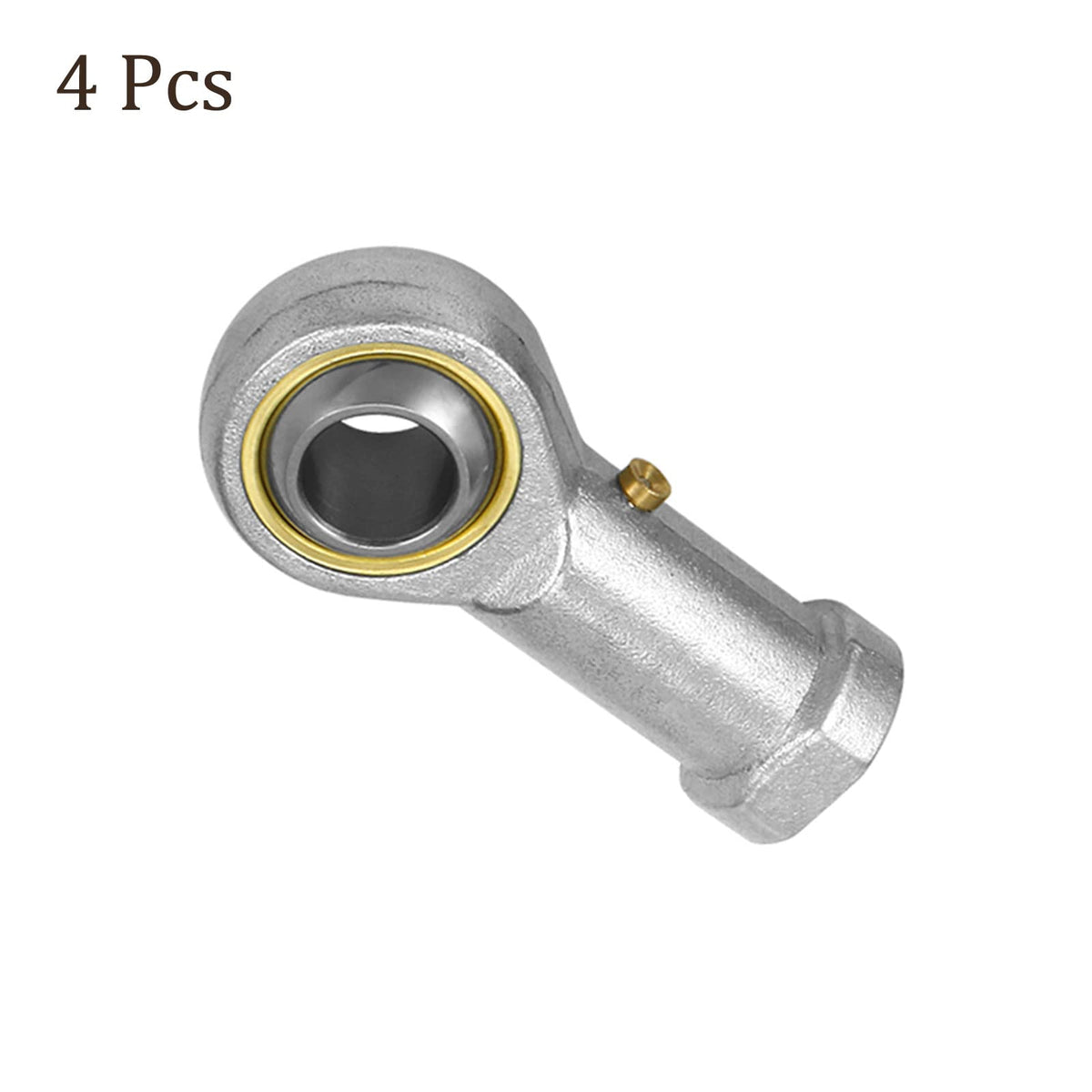 Kozelo 4pcs PHS8 Rod End Joint Bearing - [8mm Bore x Female Right Thread] Fish Rod End, Zinc- Plated Carbon Steel