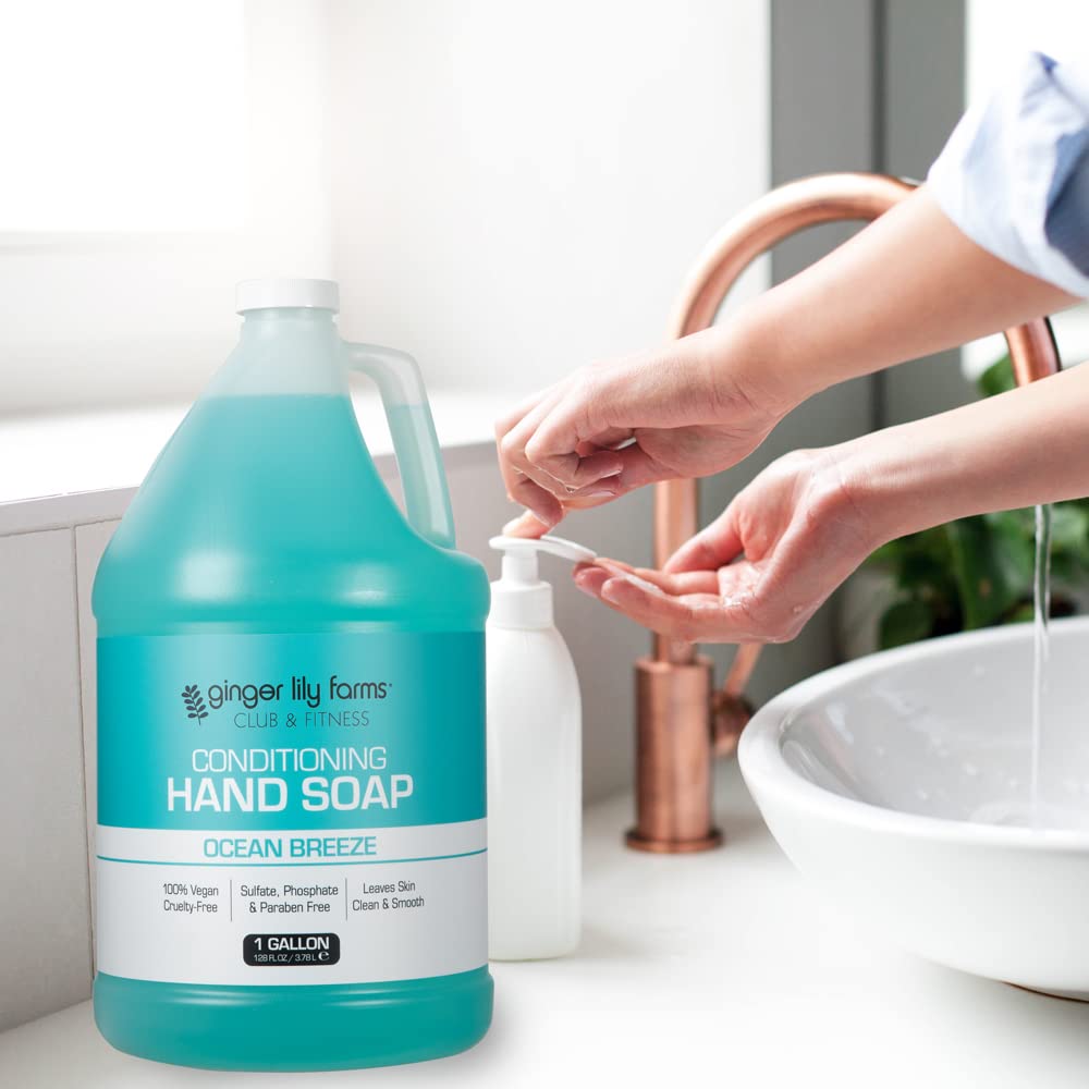 Club & Fitness Hand Soap, 128oz, Ocean Breeze