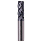 1/2" 4 Flute Solid Carbide End Mill, 0.04" Corner Radius, AlTiN Coated