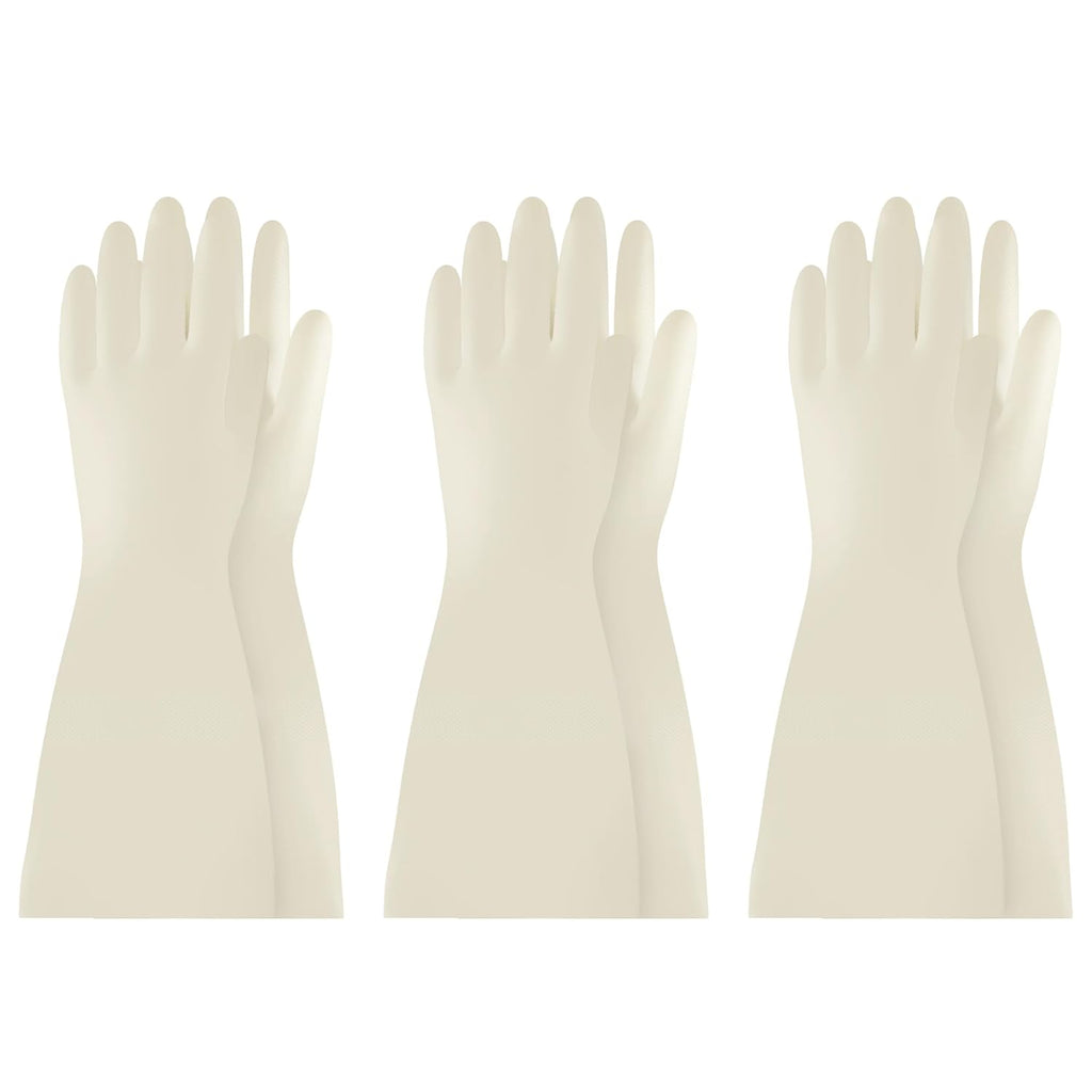 Nitrile Cleaning Gloves, Long Cuff Dishwashing Gloves Heavy Duty, Reusable Medium Gloves for Kitchen, Bathroom