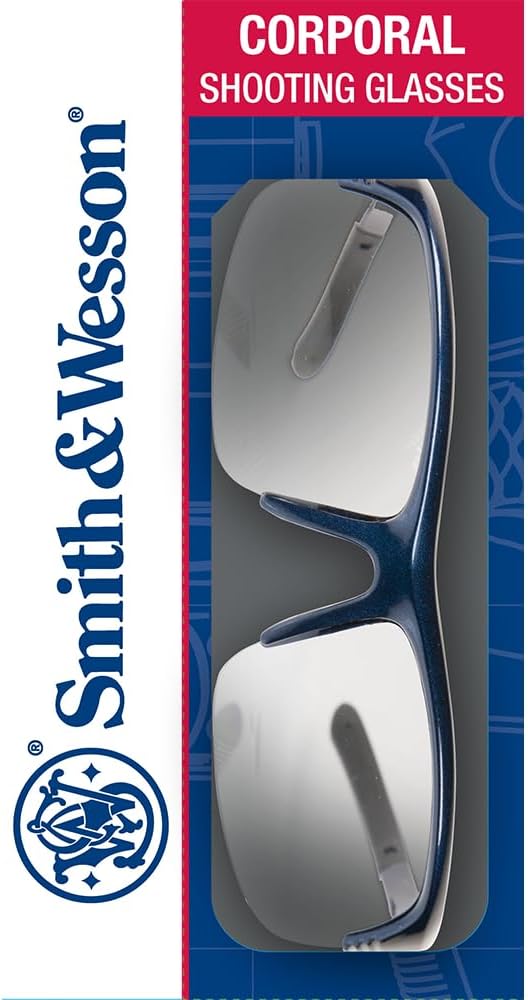 Corporal Half Frame Shooting Glasses with No-Slip Rubber,Impact Resistance & Storage Bag for Work,Everyday Use