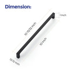 Matte Black Kitchen Cabinet Handles 10 Inch Pulls 35 Pack