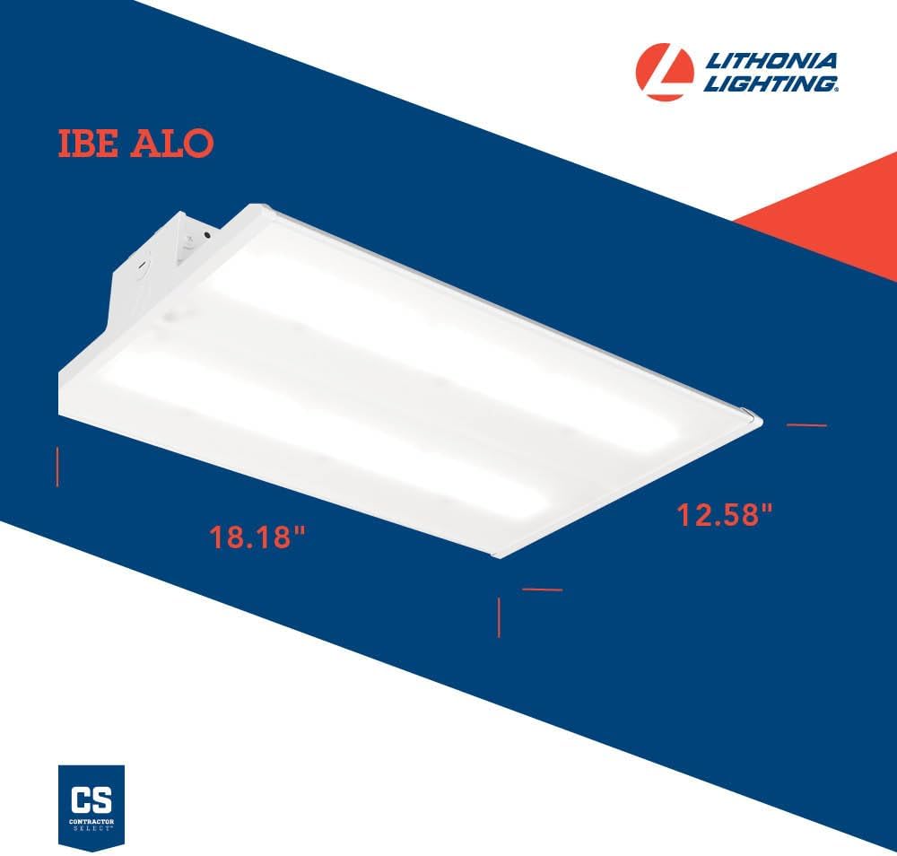 Lithonia Lighting I-Beam LED High Bay Light, Adj Brightness, 4000K/5000K