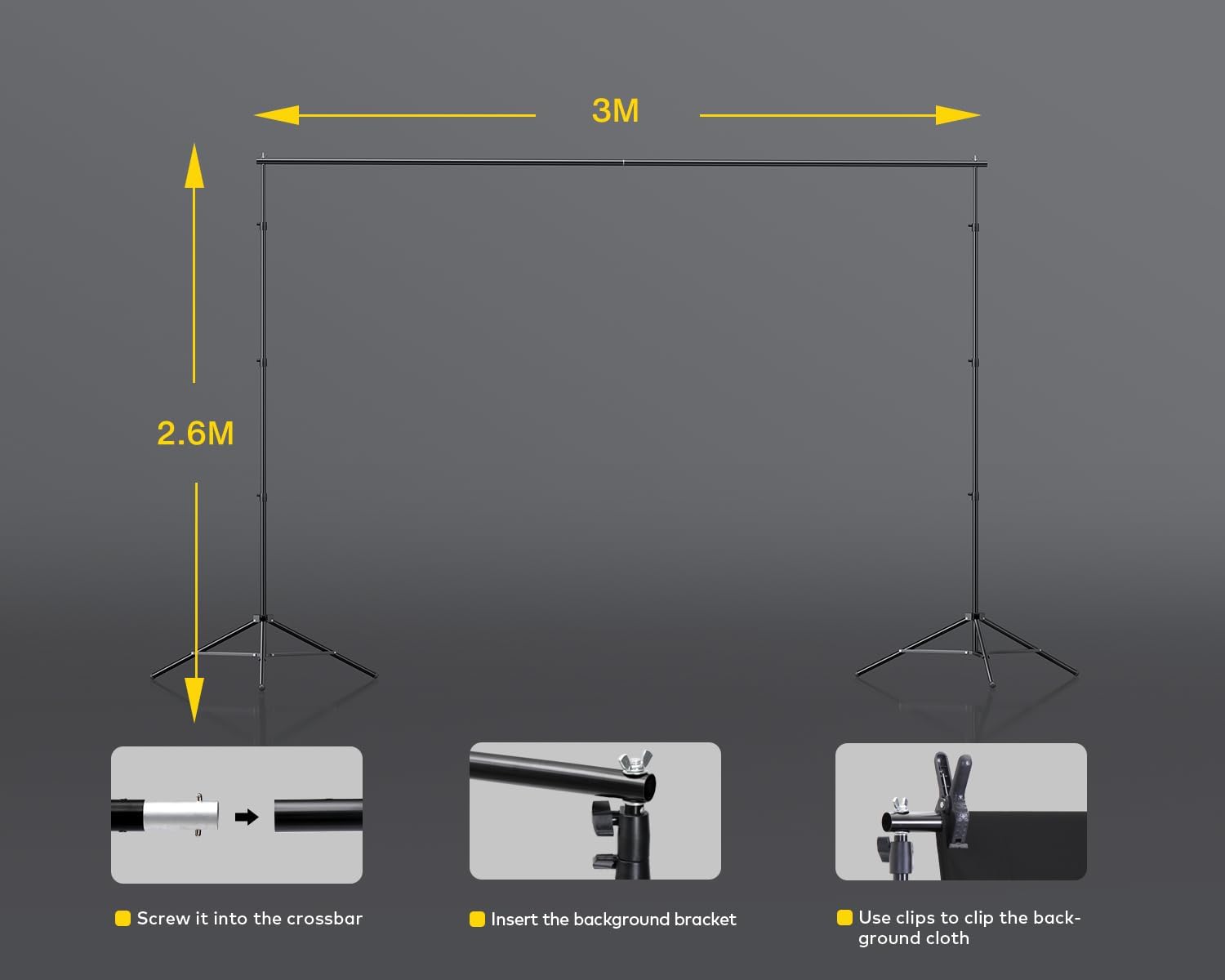 8.5x10ft Photography Lighting Kit with 6x9ft Green Screen Backdrops | LED Bulbs(50W | 5500K | CRI≥97), 6x9ft Green
