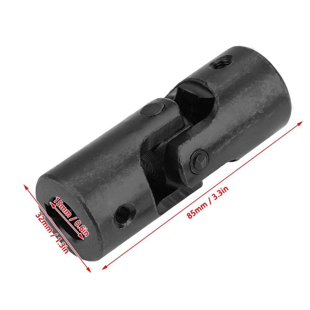Shaft Coupling Motor Connector DIY Steering Universal Joint 15 * 32 * 85mm