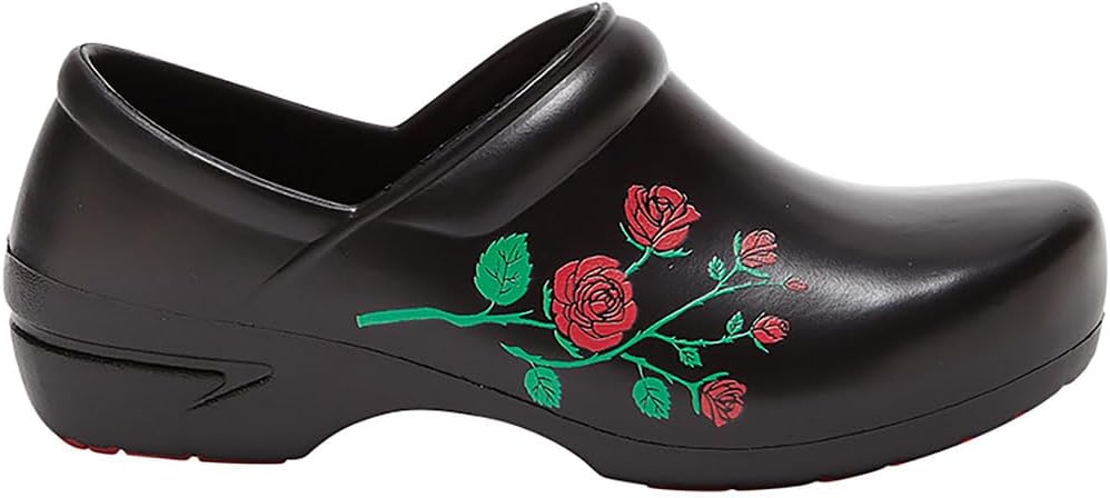 SR Angel Clogs, Nursing Shoes, Rose Bouquet, 11 Women/9 Men