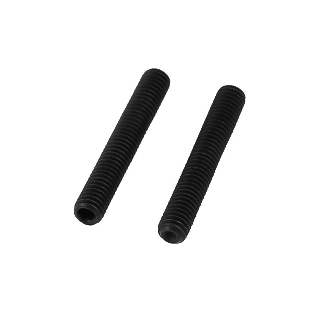 uxcell 50Pcs M3x20mm Alloy Steel Hex Socket Set Grub Screws Black