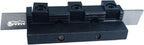 8mm Adjustable Lathe Parting Cut Off Tool Holder with 3/32" x 1/2" x 4" HSS Blade, Heavy Duty Steel, Front & Rear Tool Post Compatible for Mini & Bench Lathes
