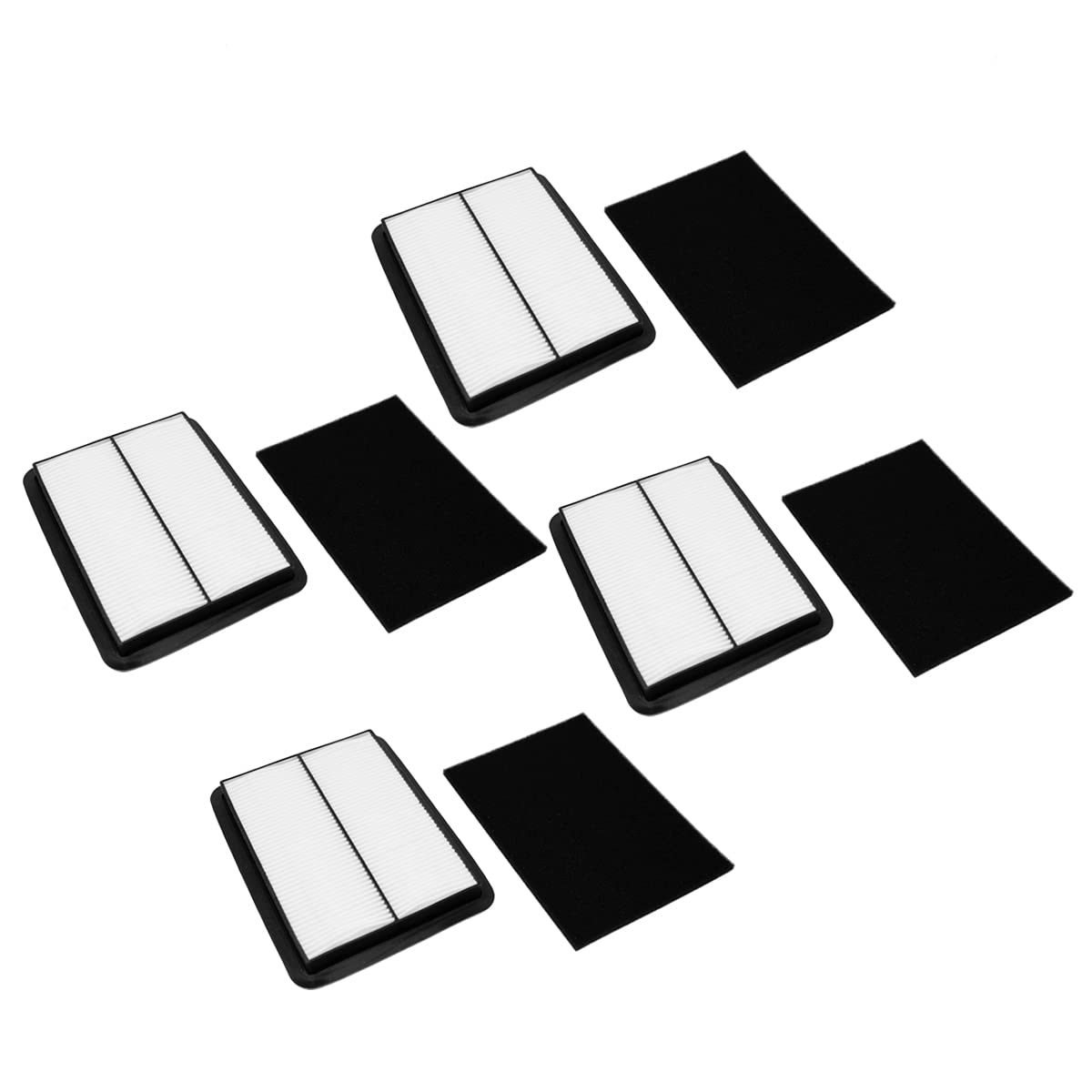 4PK Air Filter with Pre Filter Replacement for Honda 17210-Z6M-010