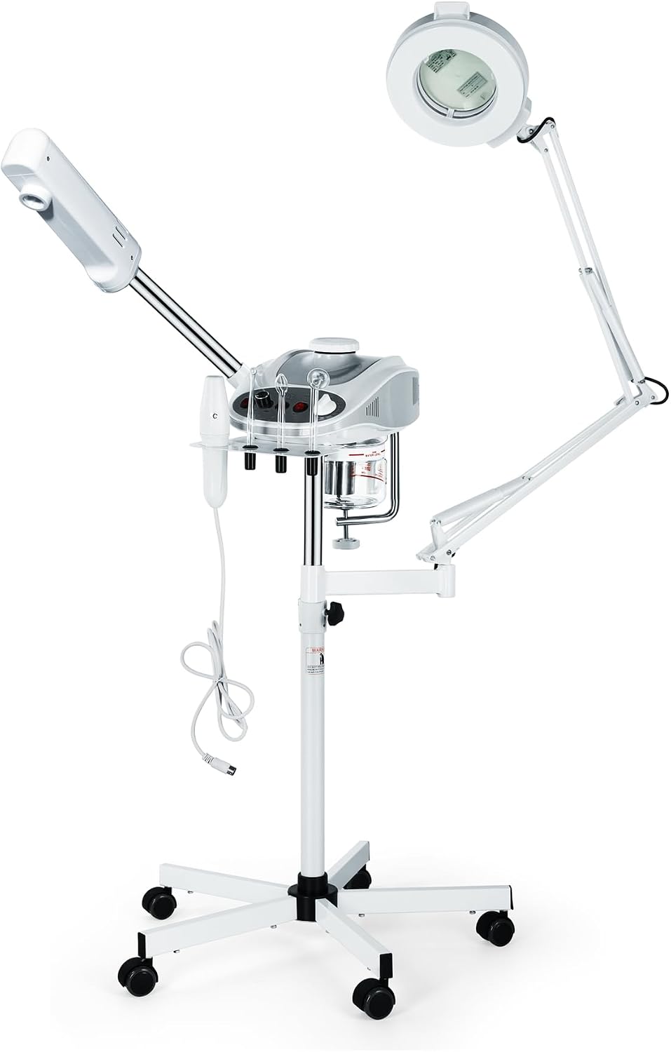 Professional Facial Steamer Machine & Mag Lamp & High Frequency Skin Care 3 in 1