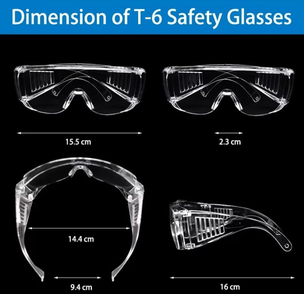 Eye Safety Goggles 2 Pack – Anti-Fog, Shatterproof & Scratch-Resistant Eye Protection | ANSI Z87.1 & EN166 UV