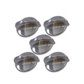 AZH Pack 5 Burner Knobs Kit Replacement for General Electric JGBP86SEM3SS JGBP89SEM2SS JGBP87SEM1SS JGBP87SEM2SS JGBP87SEM3SS JGBP88SEM1SS JGBP88SEM2SS JGBP89SEM3SS JGBP88SEM3SS JGBP89SEM1SS Range
